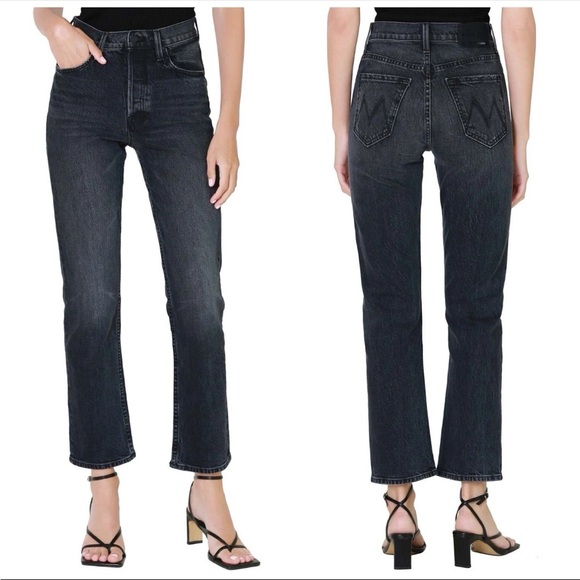 MOTHER Denim - MOTHER Tomcat Ankle Black/Gray Women's Jeans Sz 26